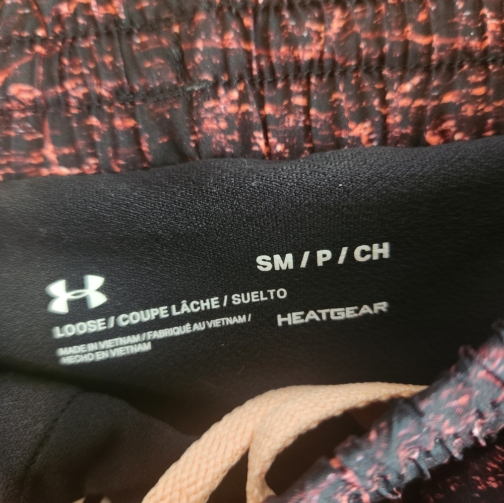 Under Armour Black and Pink Athletic Shorts Lightweight Breathable Design - Picture 2 of 3